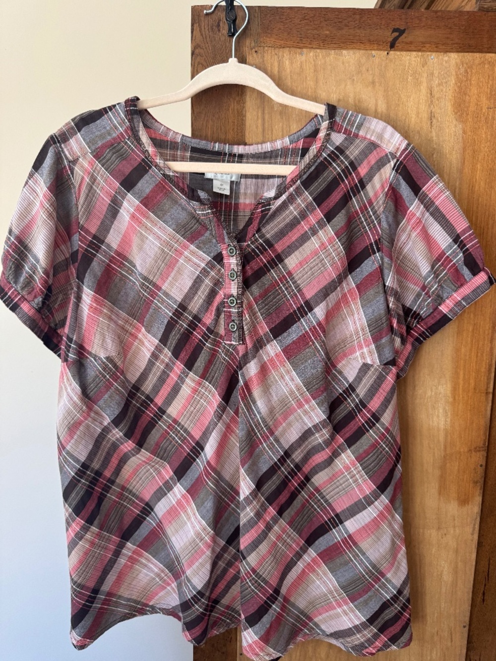 Plaid Blouse